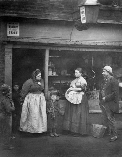 Straßenszene im viktorianischen London von English Photographer